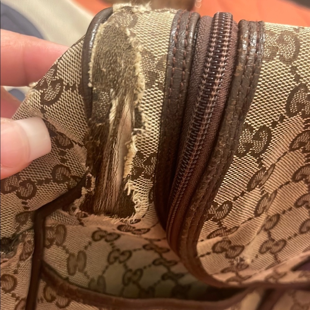 Gucci Brown Baby Bag with Signature Monogram - Picture 2 of 12